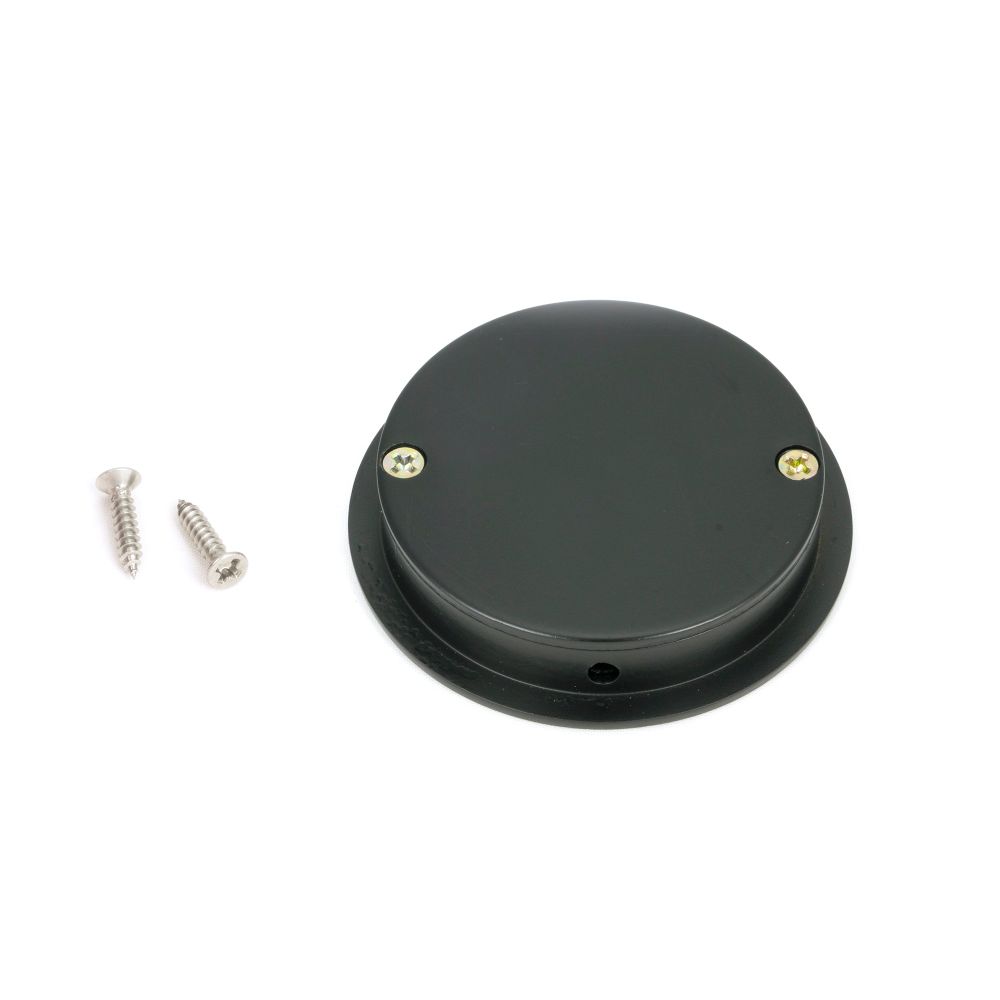 From The Anvil - Matt Black 60mm Art Deco Round Pull | Sku. 50214 | Trade Door Handles.