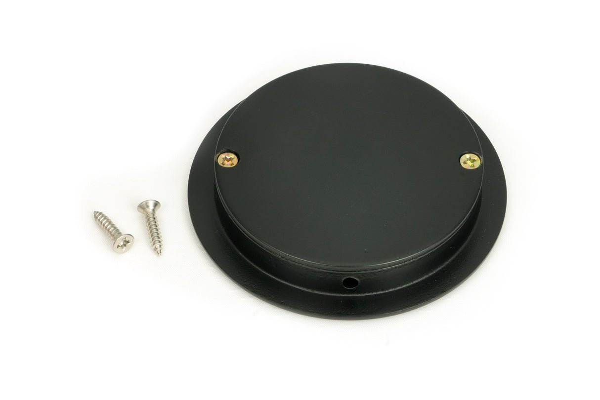 From The Anvil - Matt Black 75mm Art Deco Round Pull | Sku. 50215 | Trade Door Handles.