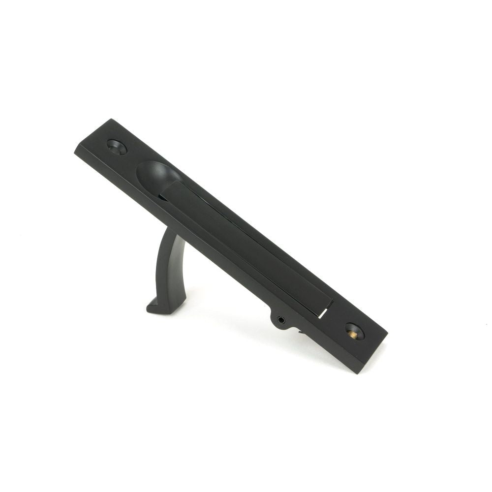 From The Anvil - Matt Black 125mm x 25mm Edge Pull | Sku. 50222 | Trade Door Handles.
