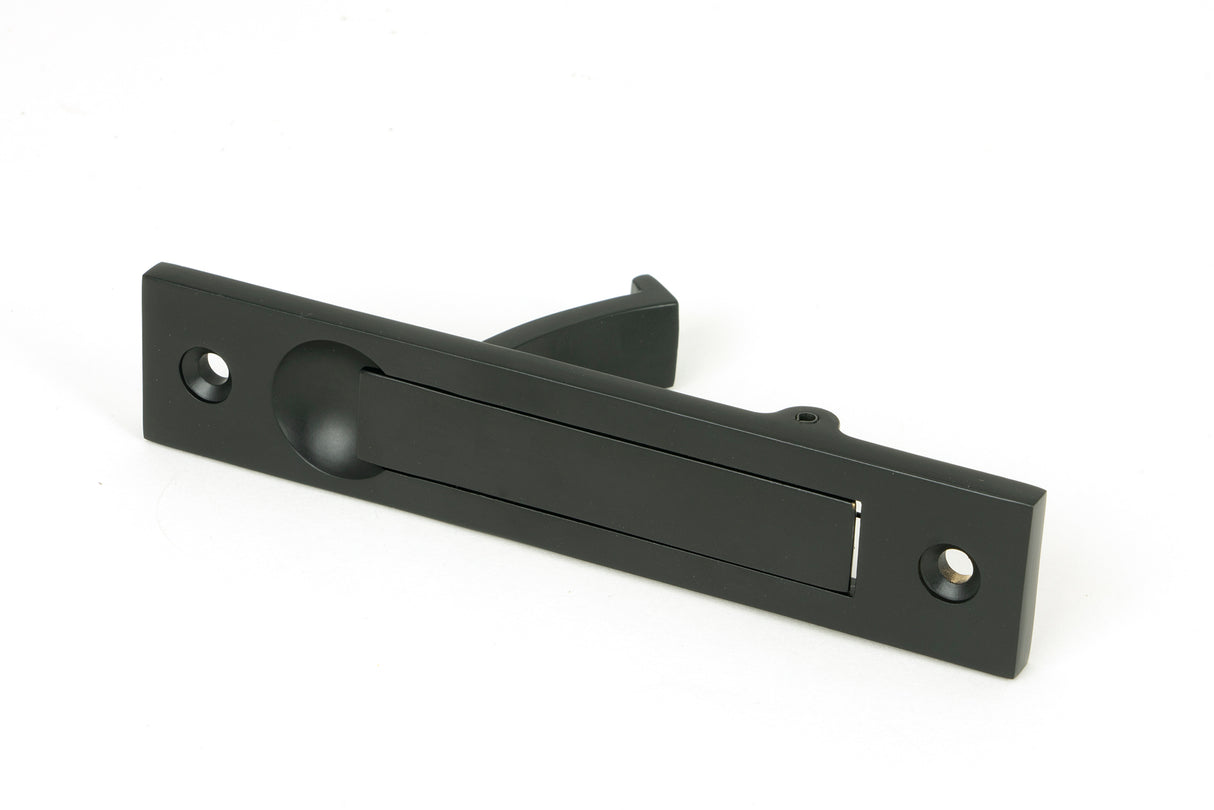From The Anvil - Matt Black 125mm x 25mm Edge Pull | Sku. 50222 | Trade Door Handles.