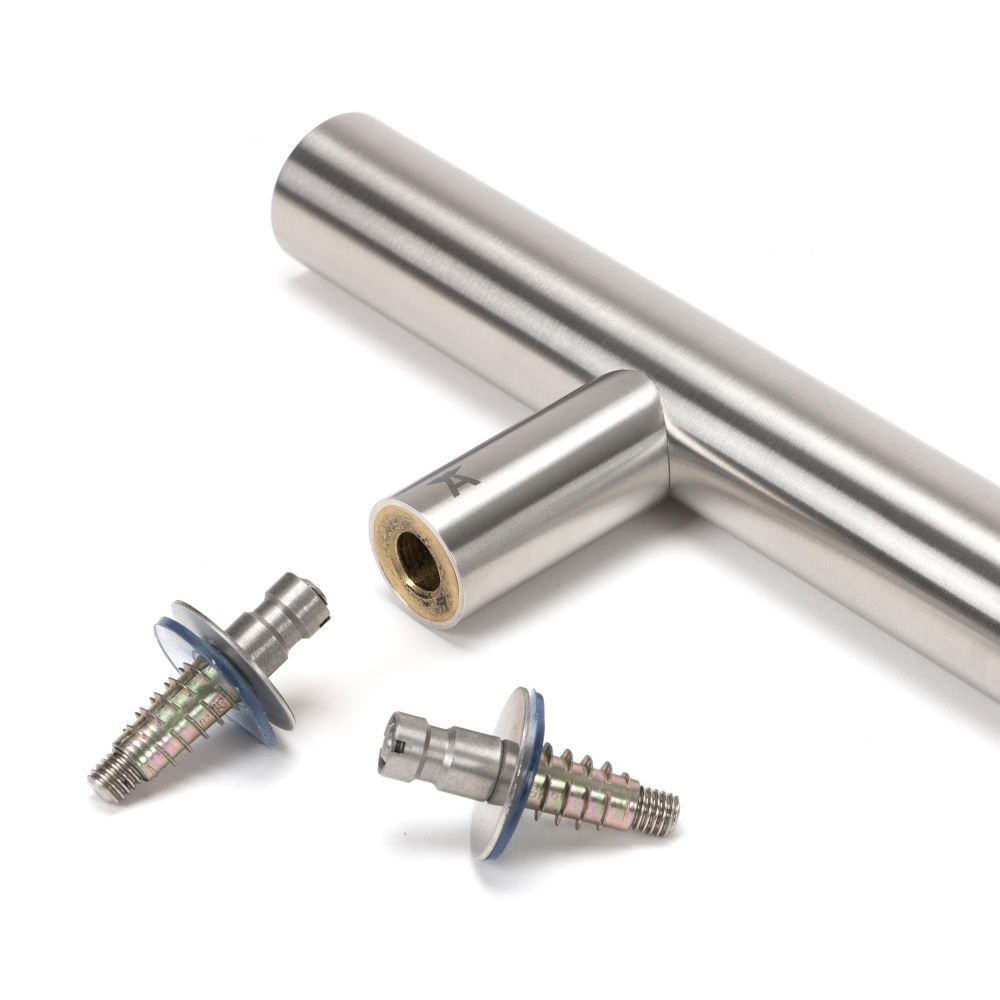 From The Anvil - Satin Marine SS (316) 1.5m T Bar Handle Secret Fix 32mm | Sku. 50233 | Trade Door Handles.