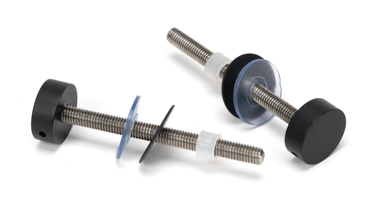 From The Anvil - Matt Black SS (316) 0.9m T Bar Handle Bolt Fix 32mm | Sku. 50258 | Trade Door Handles.