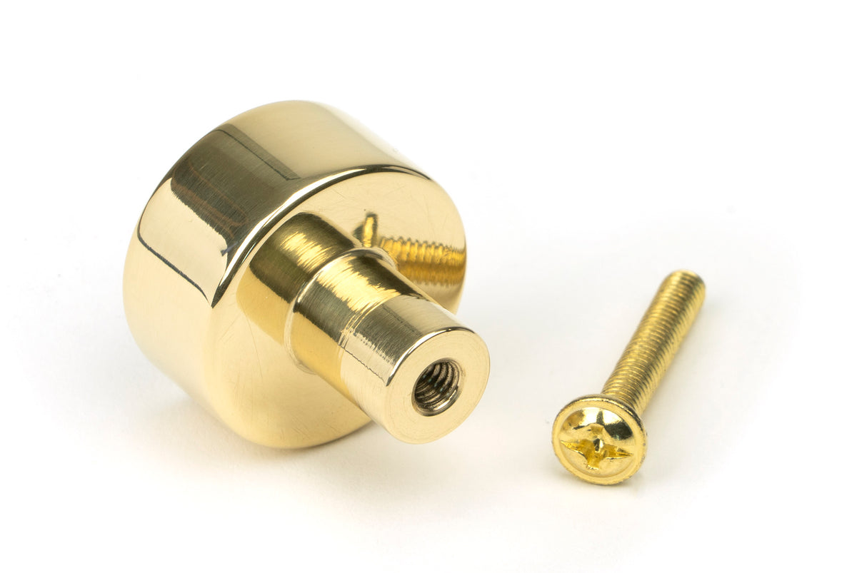 From The Anvil - Polished Brass Kelso Cabinet Knob - 25mm (No Rose) | Sku. 50293 | Trade Door Handles.