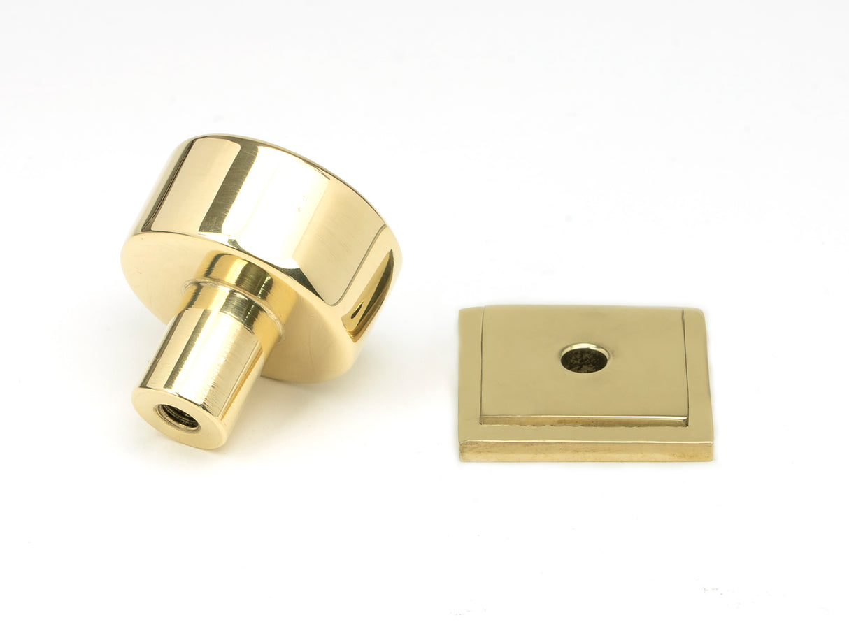 From The Anvil - Polished Brass Kelso Cabinet Knob - 25mm (Square) | Sku. 50294 | Trade Door Handles.