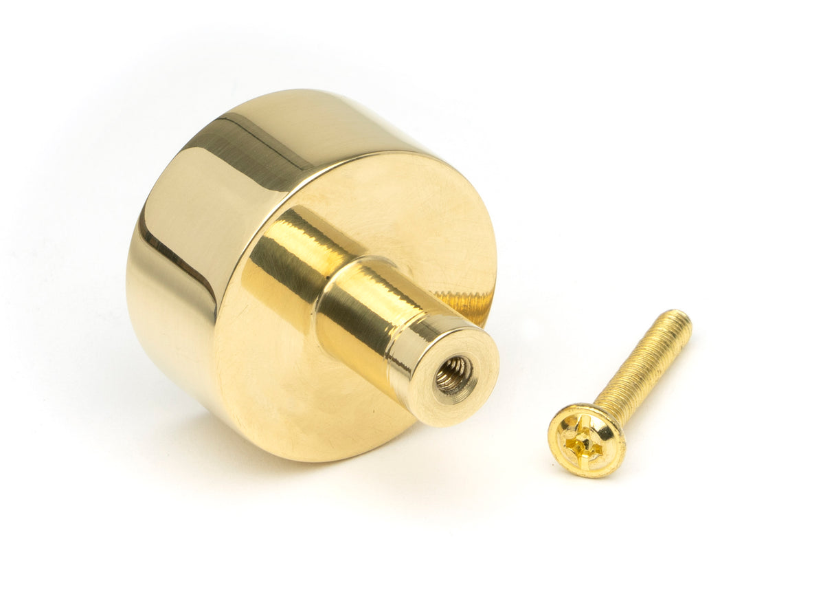 From The Anvil - Polished Brass Kelso Cabinet Knob - 32mm (No Rose)