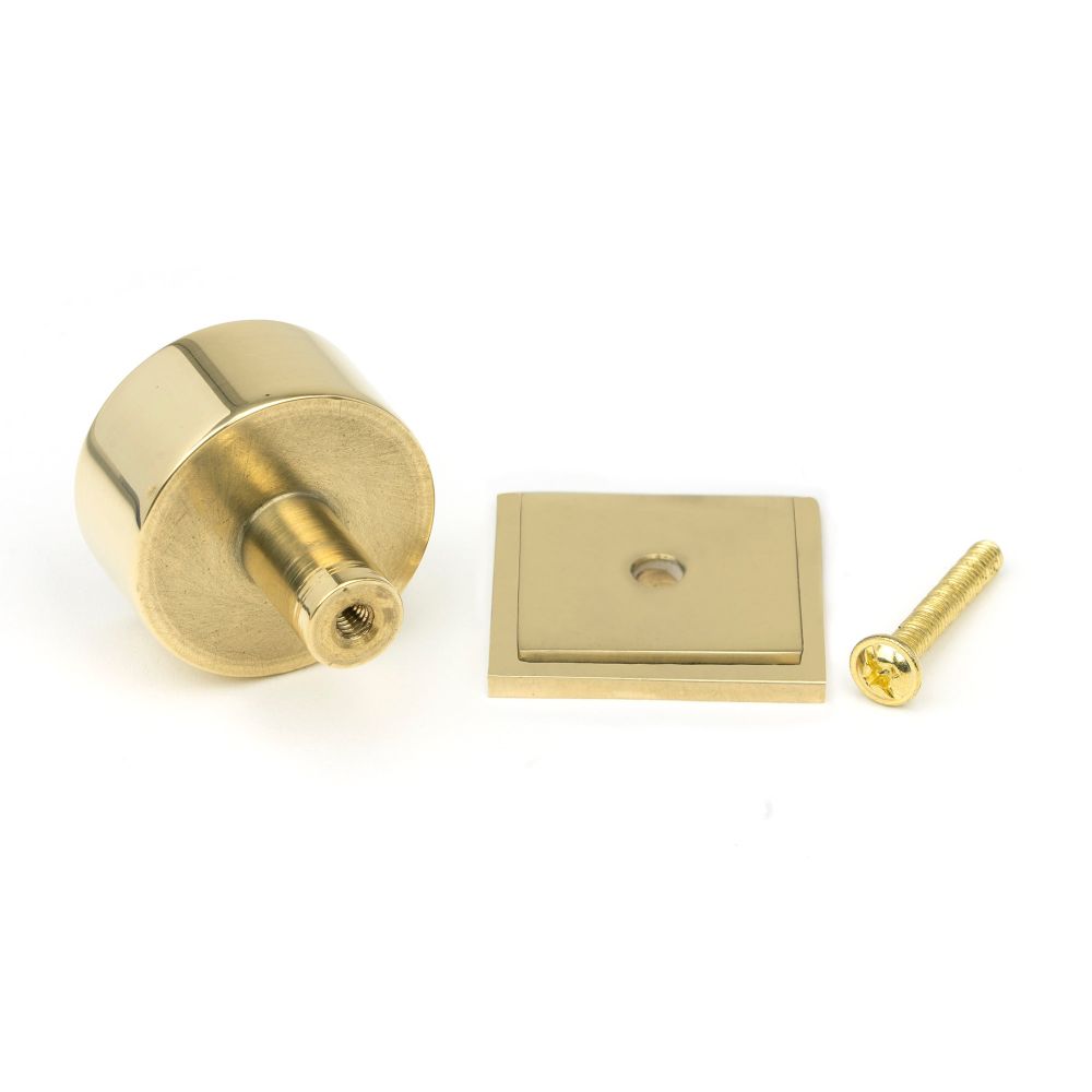 From The Anvil - Polished Brass Kelso Cabinet Knob - 32mm (Square) | Sku. 50297 | Trade Door Handles.