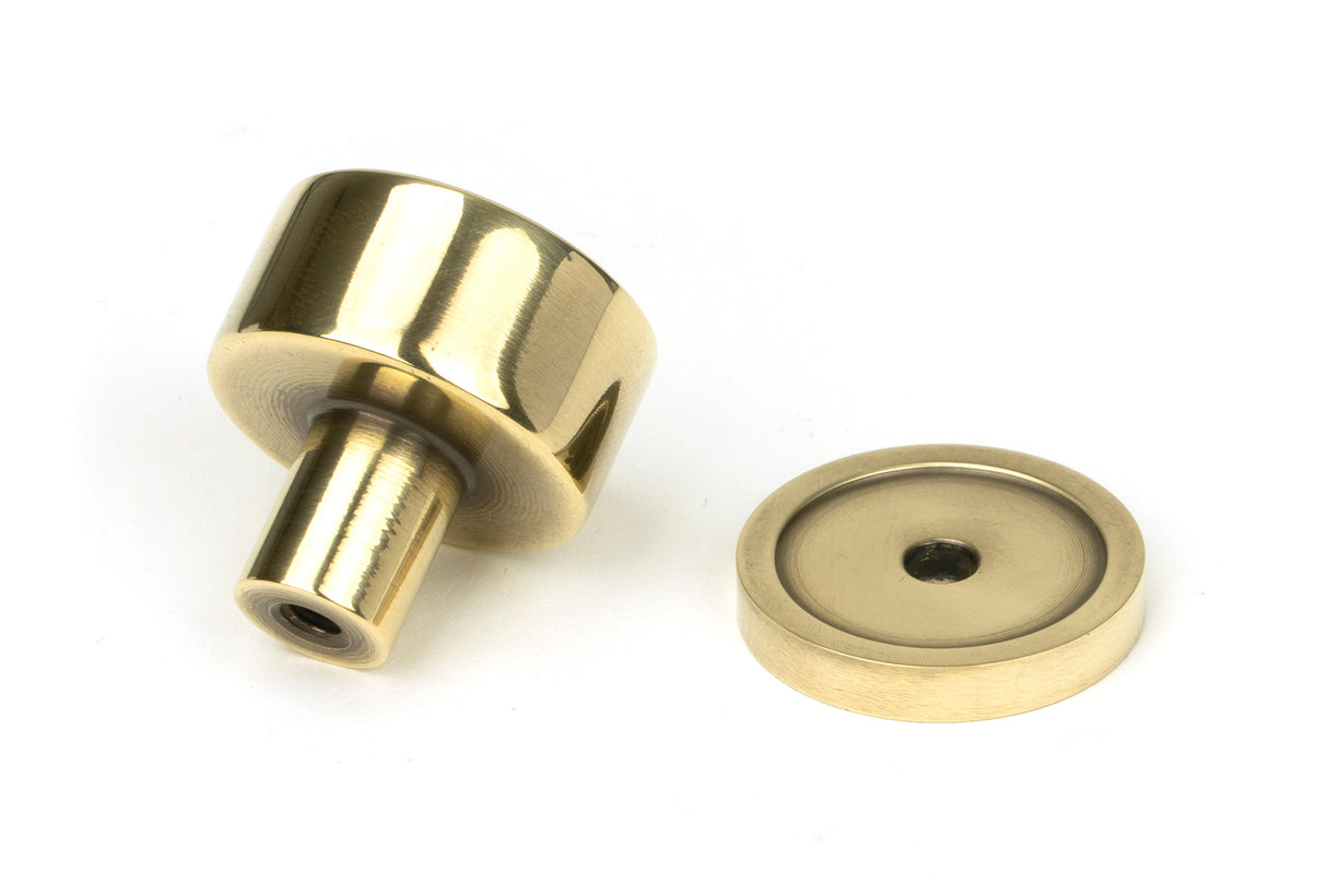 From The Anvil - Aged Brass Kelso Cabinet Knob - 25mm (Plain) | Sku. 50304 | Trade Door Handles.