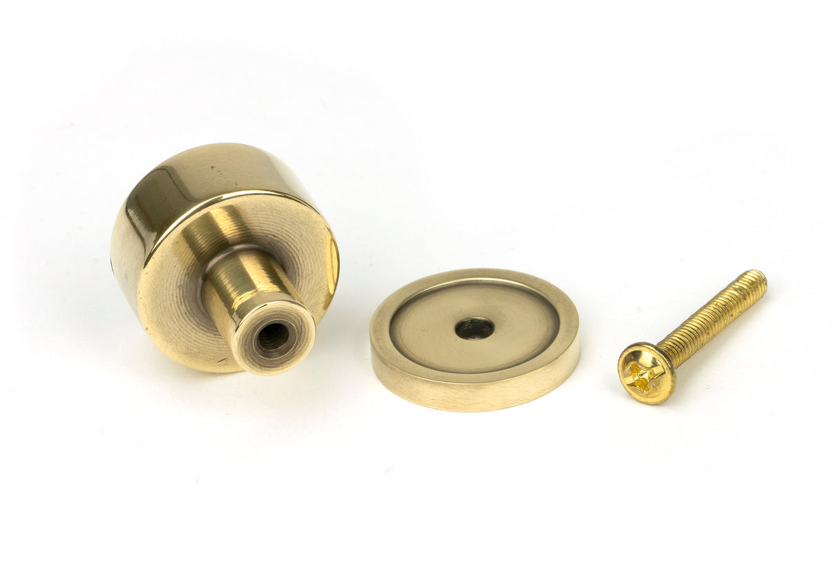 From The Anvil - Aged Brass Kelso Cabinet Knob - 25mm (Plain) | Sku. 50304 | Trade Door Handles.