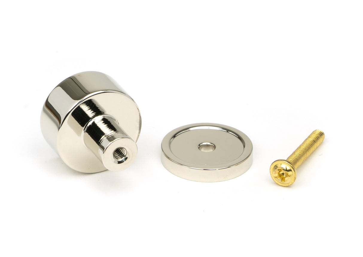 From The Anvil - Polished Nickel Kelso Cabinet Knob - 25mm (Plain) | Sku. 50313 | Trade Door Handles.