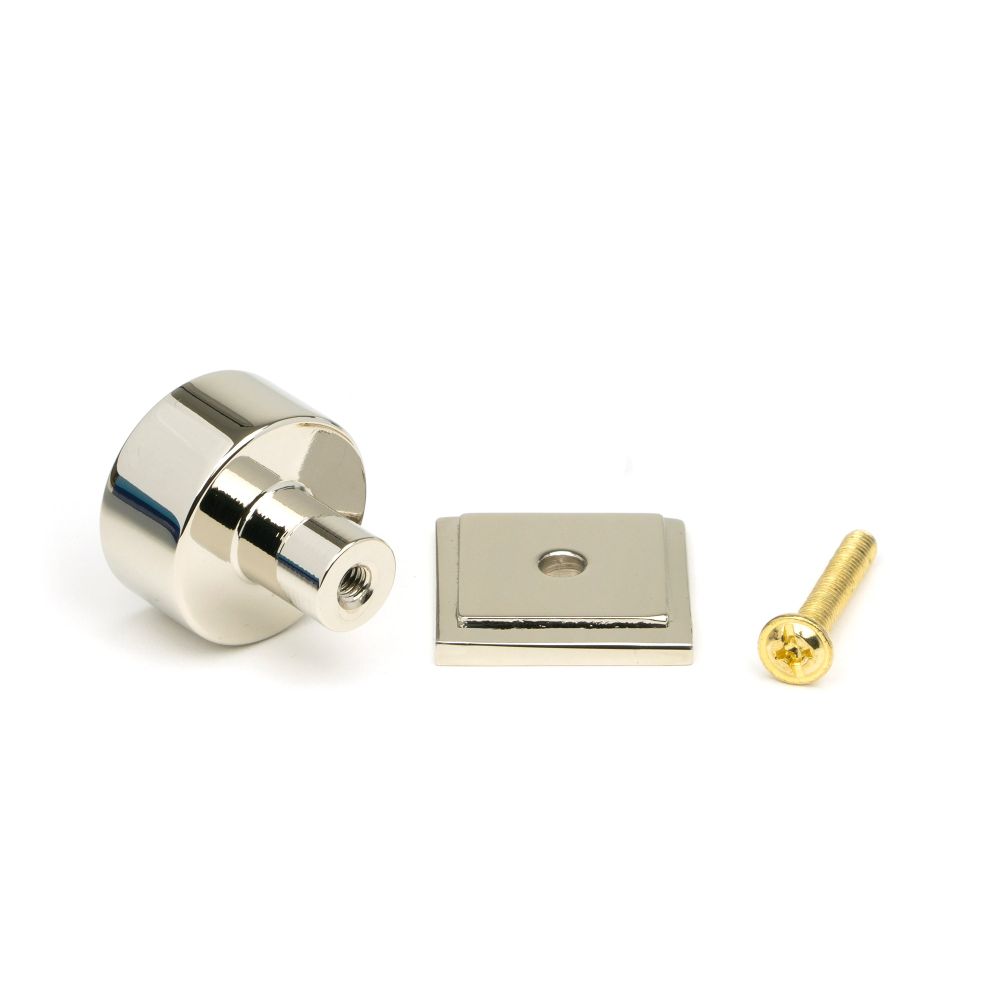 From The Anvil - Polished Nickel Kelso Cabinet Knob - 25mm (Square) | Sku. 50315 | Trade Door Handles.