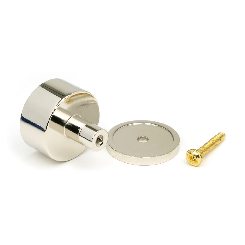 From The Anvil - Polished Nickel Kelso Cabinet Knob - 32mm (Plain) | Sku. 50316 | Trade Door Handles.