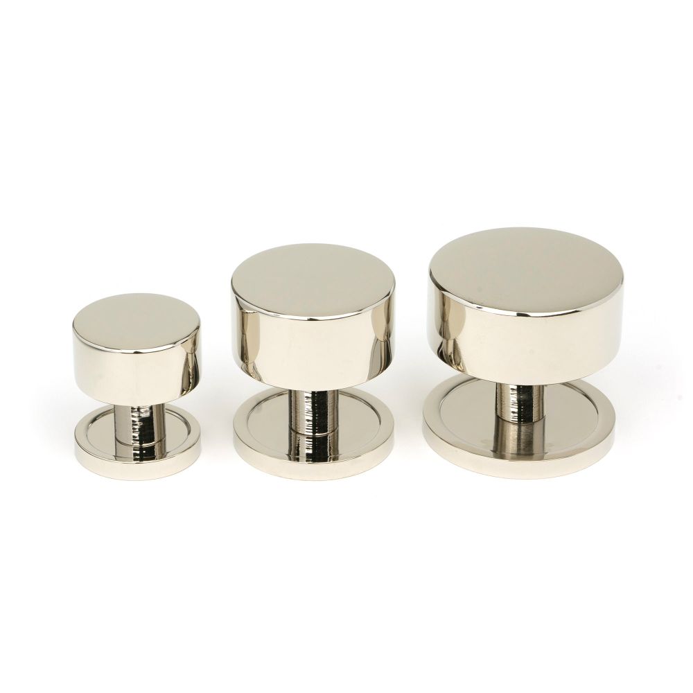 From The Anvil - Polished Nickel Kelso Cabinet Knob - 32mm (Plain) | Sku. 50316 | Trade Door Handles.