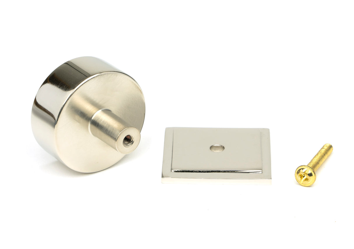 From The Anvil - Polished Nickel Kelso Cabinet Knob - 38mm (Square) | Sku. 50321 | Trade Door Handles.
