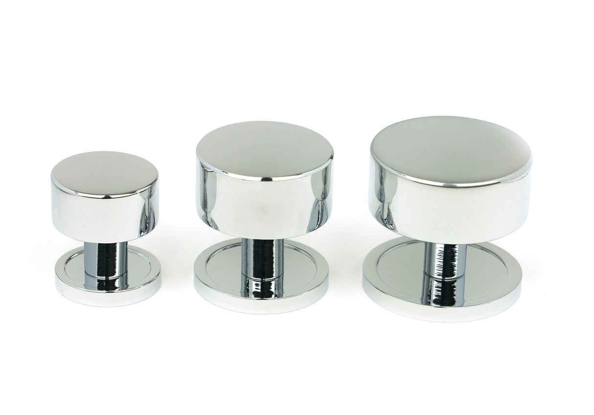 From The Anvil - Polished Chrome Kelso Cabinet Knob - 32mm (Plain) | Sku. 50328 | Trade Door Handles.