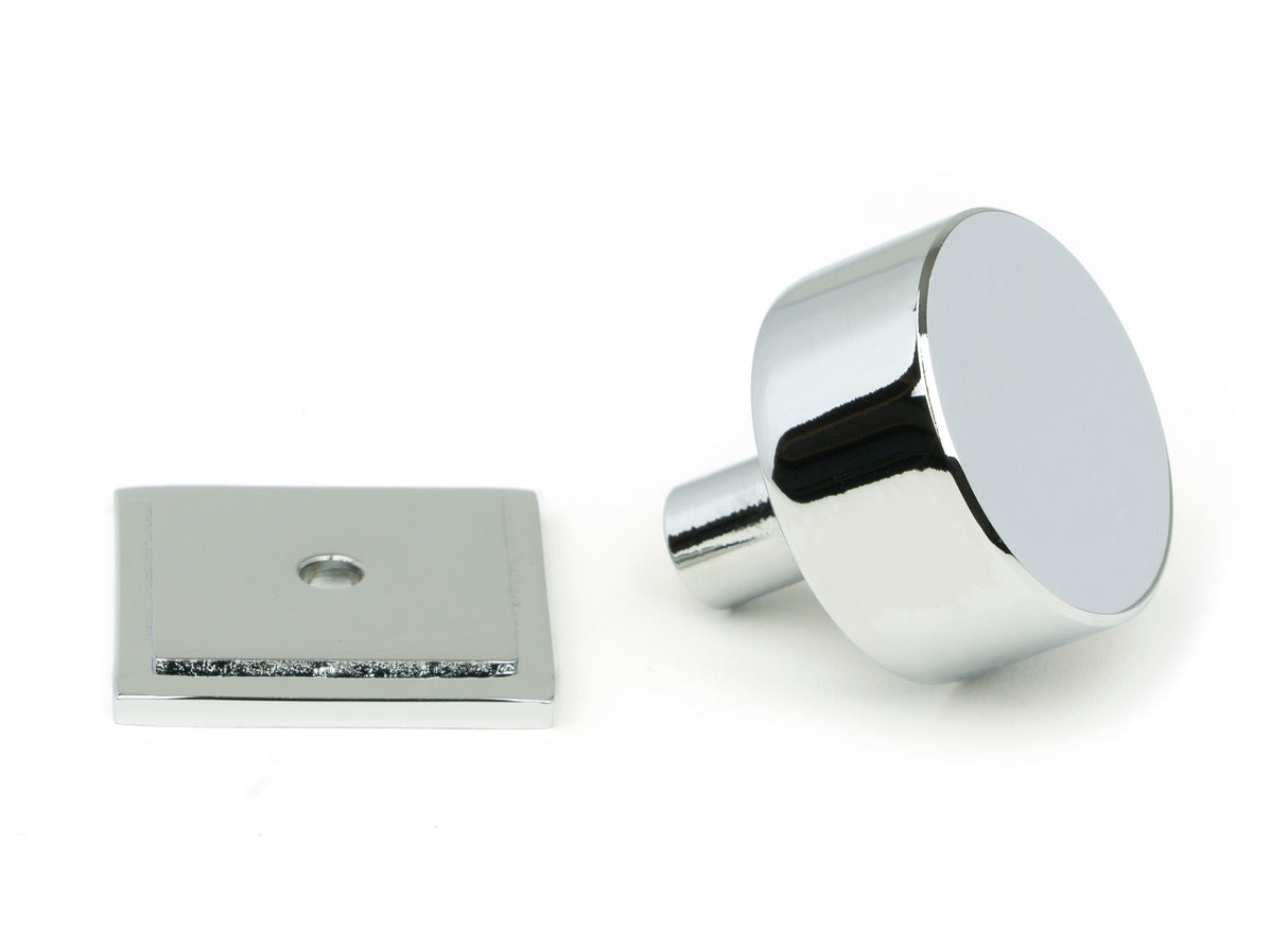 From The Anvil - Polished Chrome Kelso Cabinet Knob - 32mm (Square) | Sku. 50330 | Trade Door Handles.