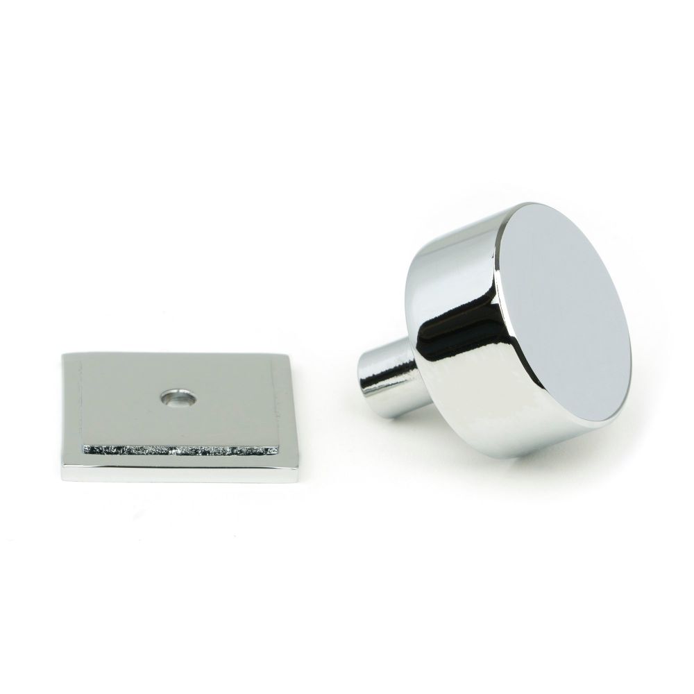 From The Anvil - Polished Chrome Kelso Cabinet Knob - 32mm (Square) | Sku. 50330 | Trade Door Handles.