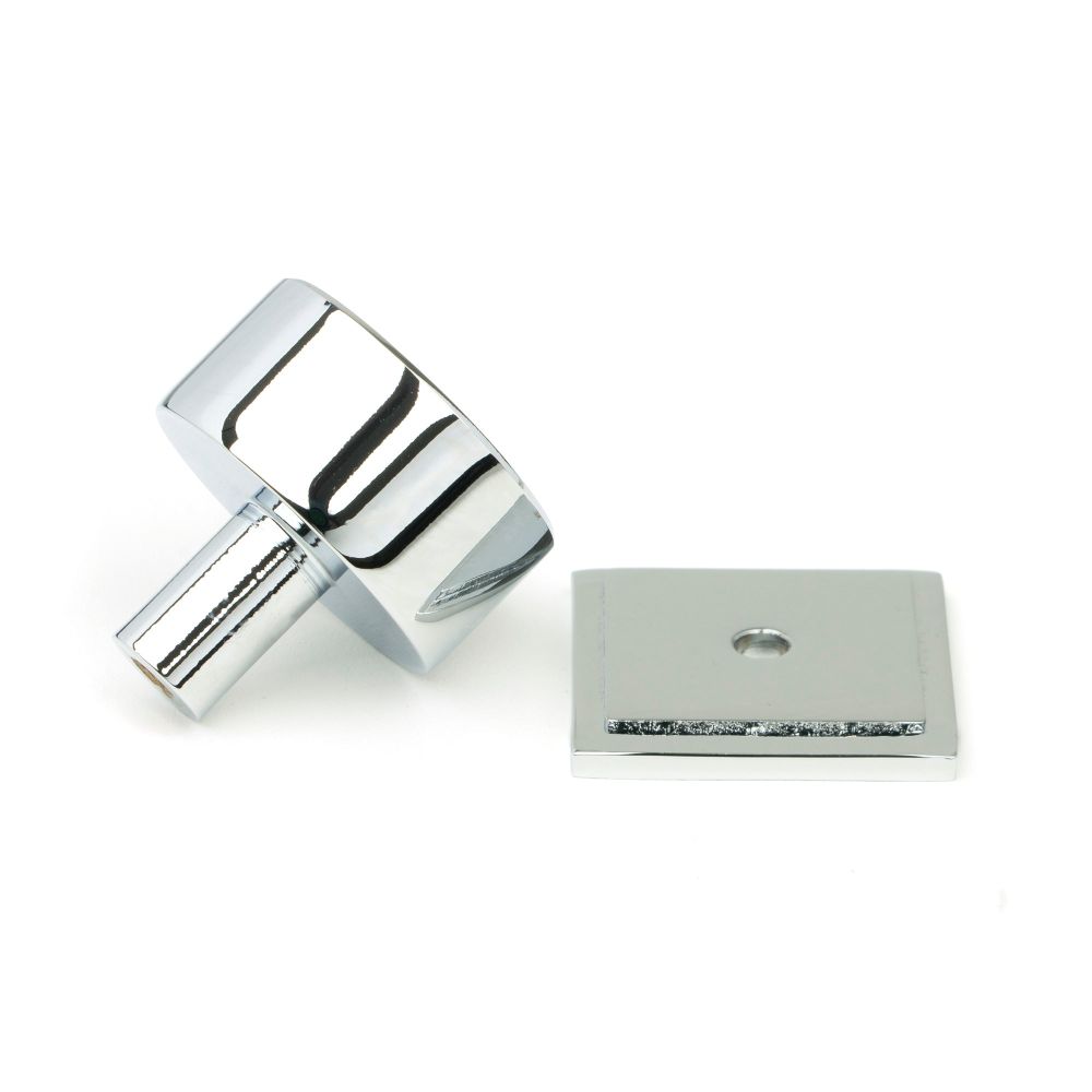 From The Anvil - Polished Chrome Kelso Cabinet Knob - 32mm (Square) | Sku. 50330 | Trade Door Handles.