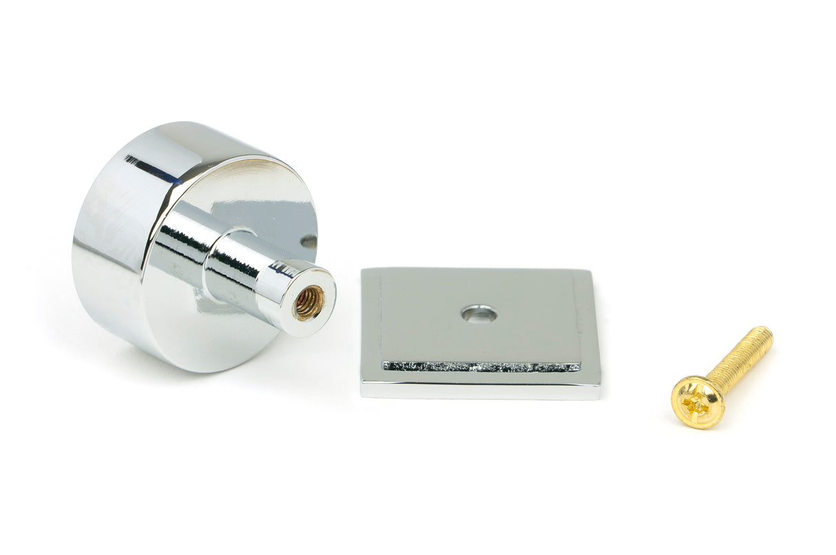 From The Anvil - Polished Chrome Kelso Cabinet Knob - 32mm (Square) | Sku. 50330 | Trade Door Handles.