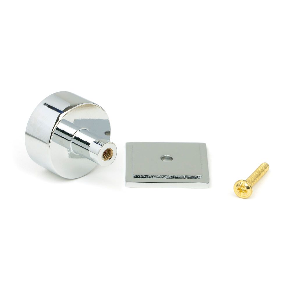 From The Anvil - Polished Chrome Kelso Cabinet Knob - 32mm (Square) | Sku. 50330 | Trade Door Handles.