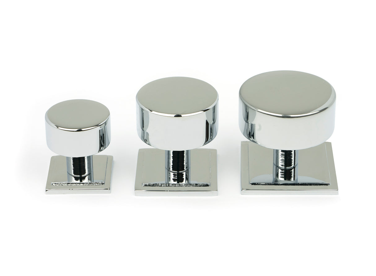 From The Anvil - Polished Chrome Kelso Cabinet Knob - 32mm (Square) | Sku. 50330 | Trade Door Handles.