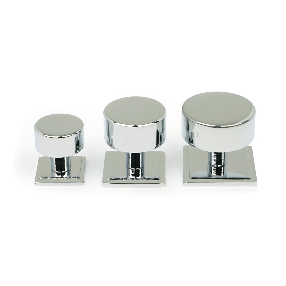From The Anvil - Polished Chrome Kelso Cabinet Knob - 32mm (Square) | Sku. 50330 | Trade Door Handles.