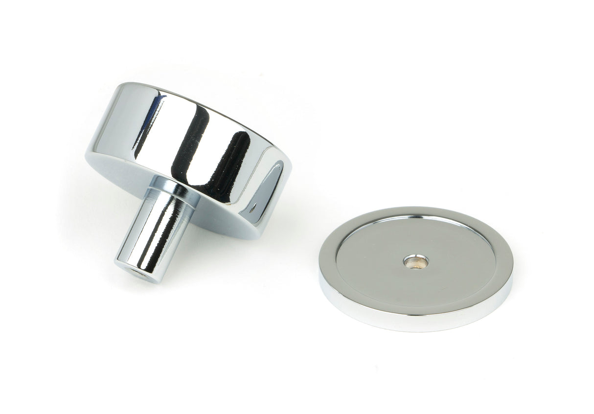 From The Anvil - Polished Chrome Kelso Cabinet Knob - 38mm (Plain) | Sku. 50331 | Trade Door Handles.