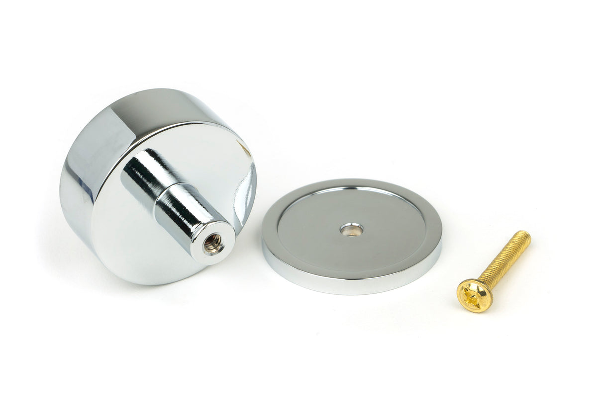 From The Anvil - Polished Chrome Kelso Cabinet Knob - 38mm (Plain) | Sku. 50331 | Trade Door Handles.