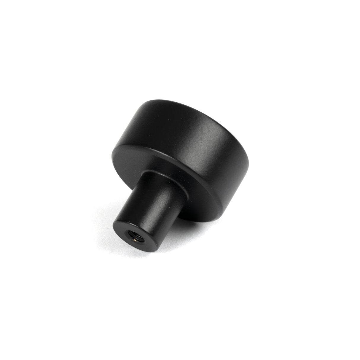 From The Anvil - Matt Black Kelso Cabinet Knob - 25mm (No rose) | Sku. 50338 | Trade Door Handles.