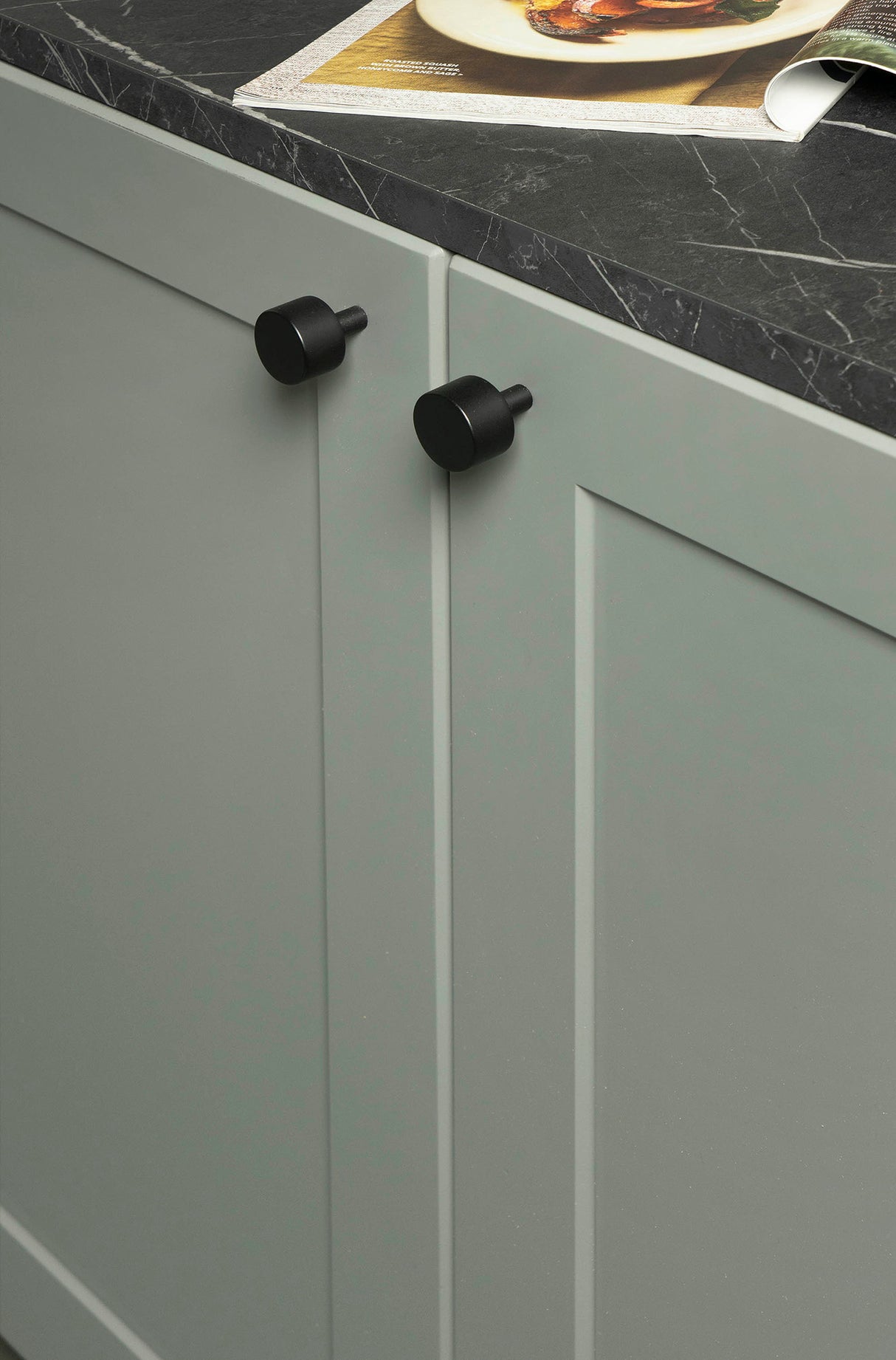 From The Anvil - Matt Black Kelso Cabinet Knob - 32mm (No rose) | Sku. 50341 | Trade Door Handles.