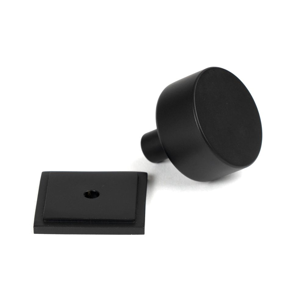 From The Anvil - Matt Black Kelso Cabinet Knob - 32mm (Square) | Sku. 50342 | Trade Door Handles.