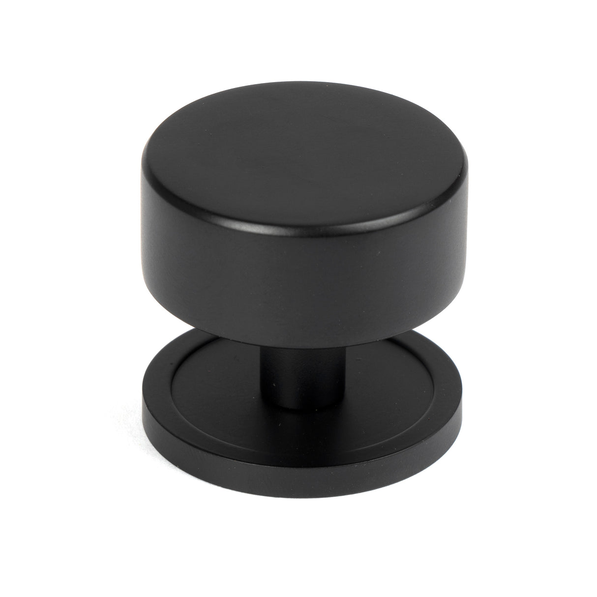 From The Anvil - Matt Black Kelso Cabinet Knob - 38mm (Plain) | Sku. 50343 | Trade Door Handles.
