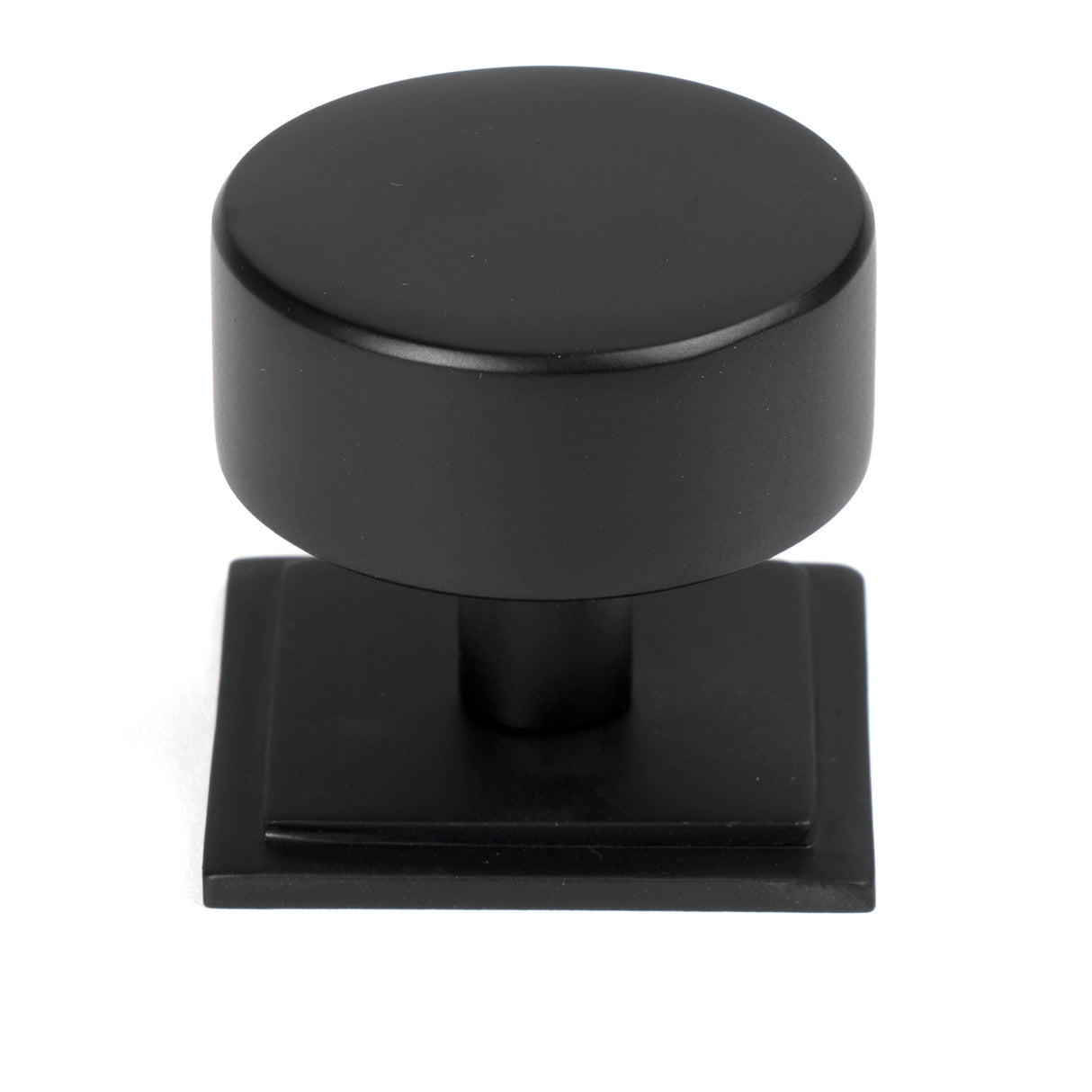 From The Anvil - Matt Black Kelso Cabinet Knob - 38mm (Square) | Sku. 50345 | Trade Door Handles.