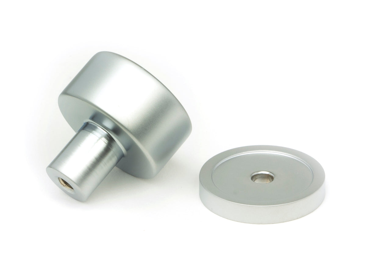 From The Anvil - Satin Chrome Kelso Cabinet Knob - 25mm (Plain) | Sku. 50349 | Trade Door Handles.