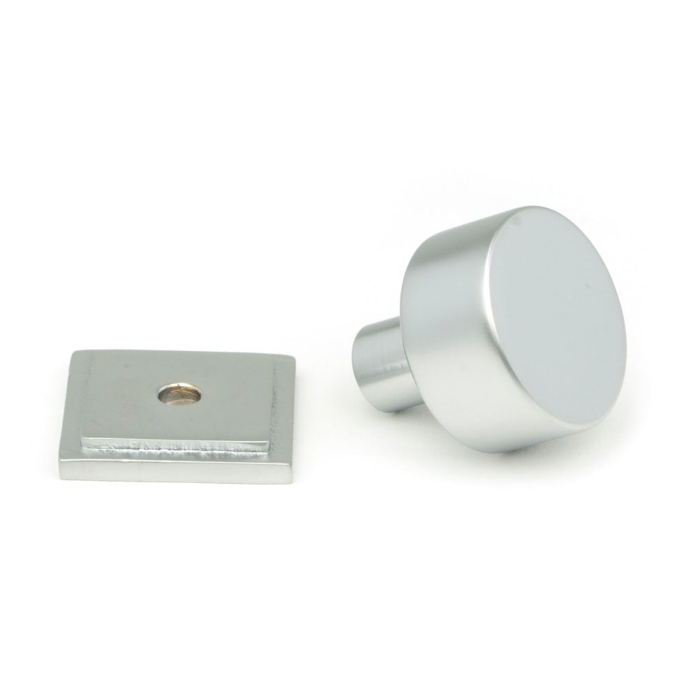 From The Anvil - Satin Chrome Kelso Cabinet Knob - 25mm (Square) | Sku. 50351 | Trade Door Handles.