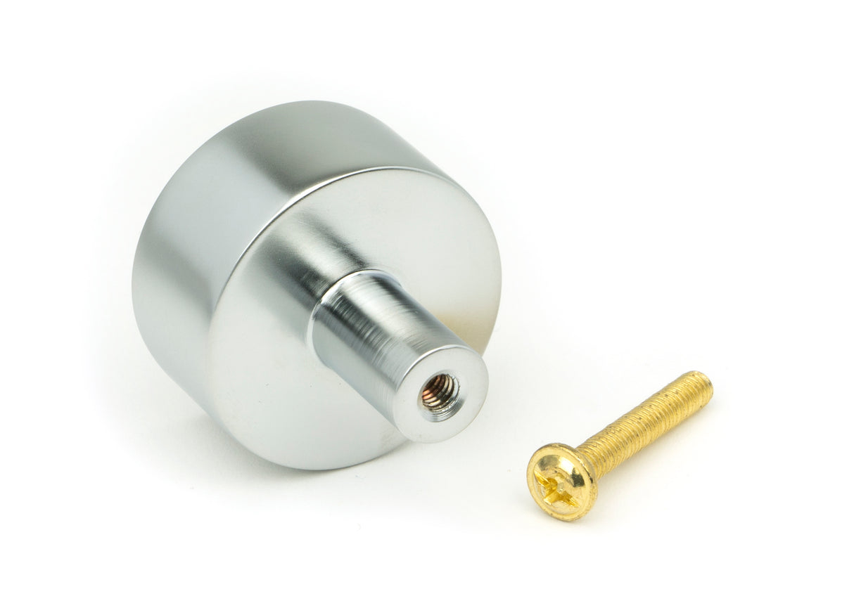 From The Anvil - Satin Chrome Kelso Cabinet Knob - 32mm (No rose) | Sku. 50353 | Trade Door Handles.