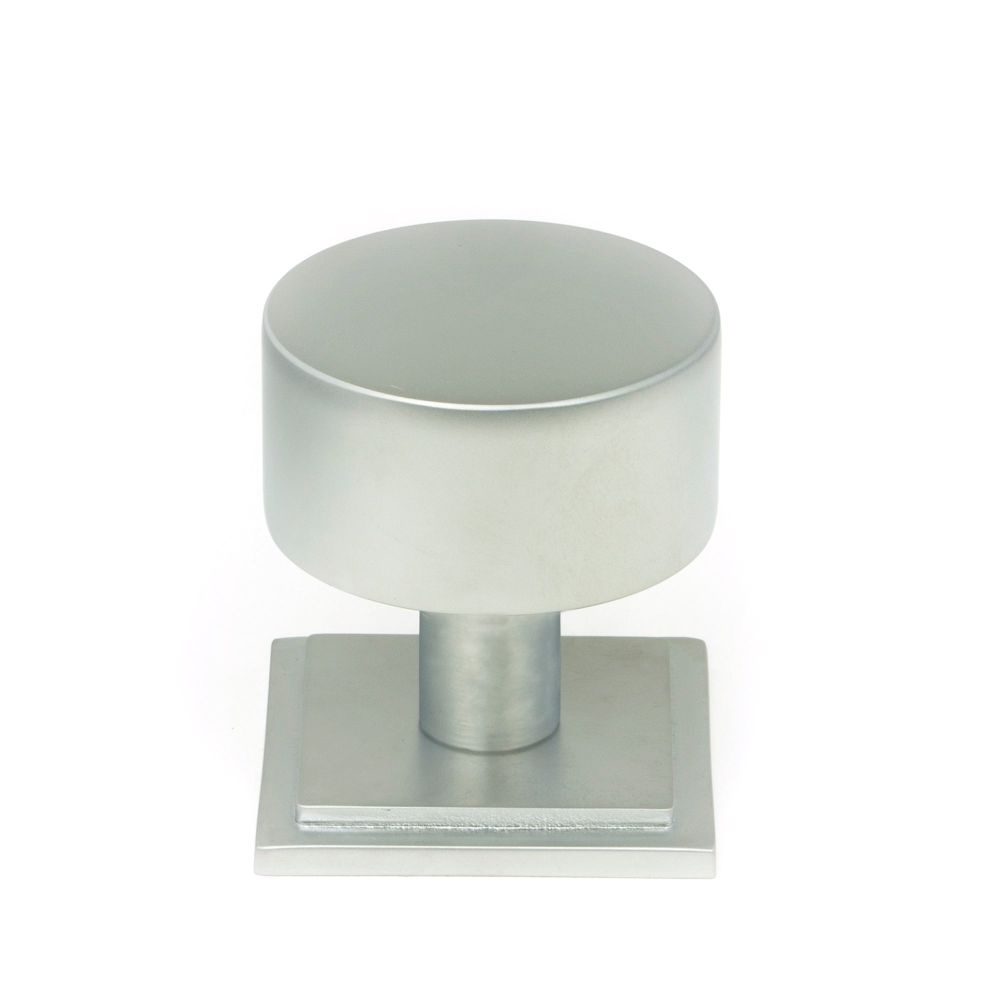 From The Anvil - Satin Chrome Kelso Cabinet Knob - 32mm (Square) | Sku. 50354 | Trade Door Handles.