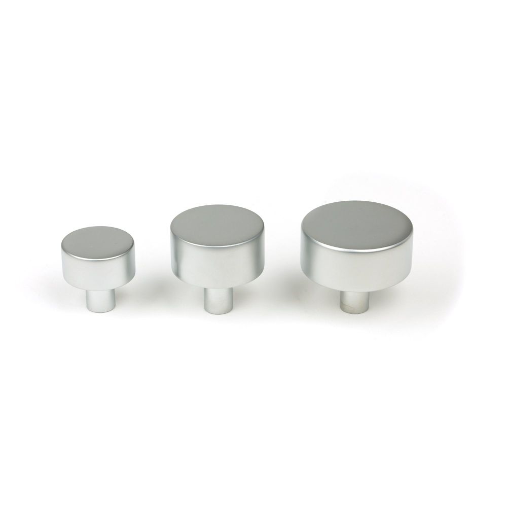 From The Anvil - Satin Chrome Kelso Cabinet Knob - 38mm (No rose) | Sku. 50356 | Trade Door Handles.