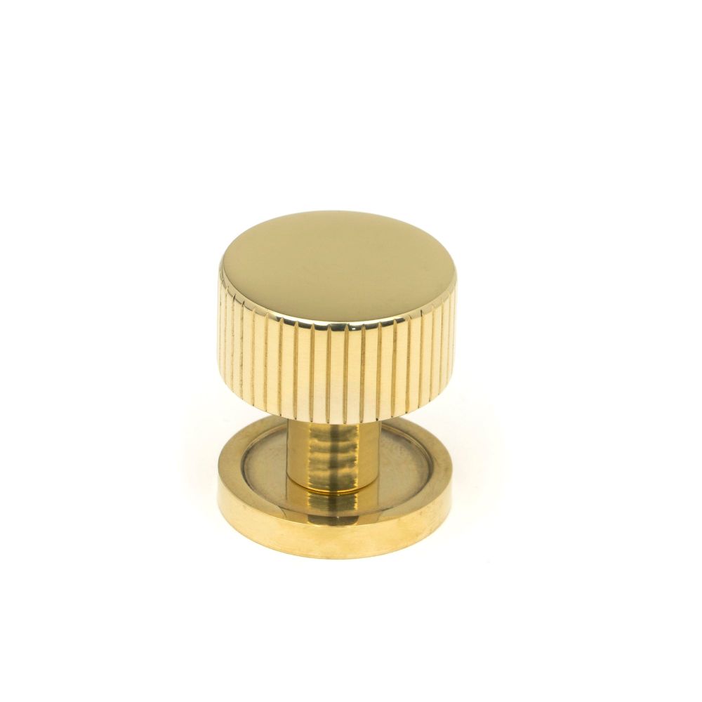 From The Anvil - Polished Brass Judd Cabinet Knob - 25mm (Plain) | Sku. 50361 | Trade Door Handles.