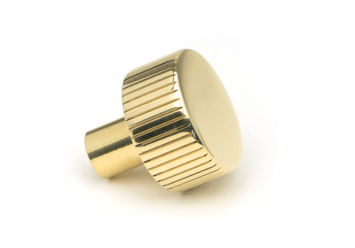 From The Anvil - Polished Brass Judd Cabinet Knob - 25mm (No Rose) | Sku. 50362 | Trade Door Handles.