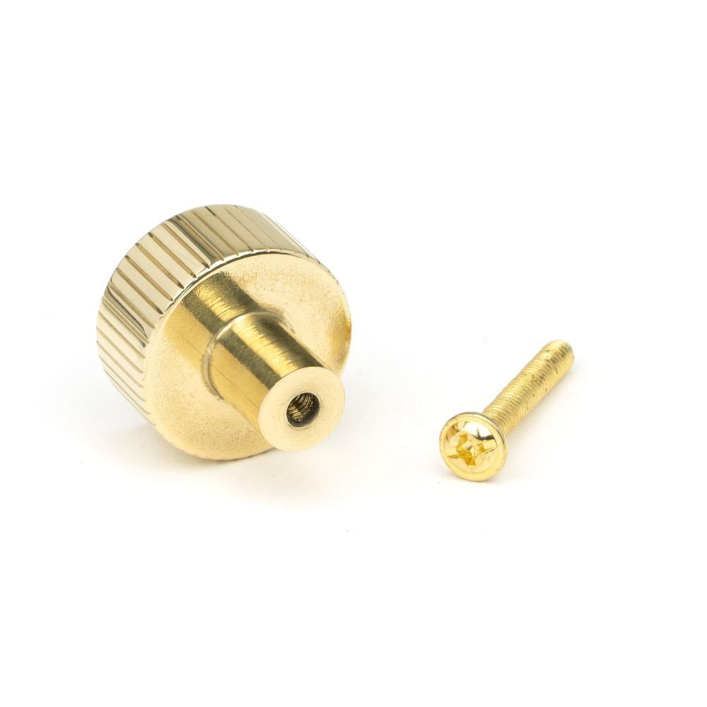 From The Anvil - Polished Brass Judd Cabinet Knob - 25mm (No Rose) | Sku. 50362 | Trade Door Handles.
