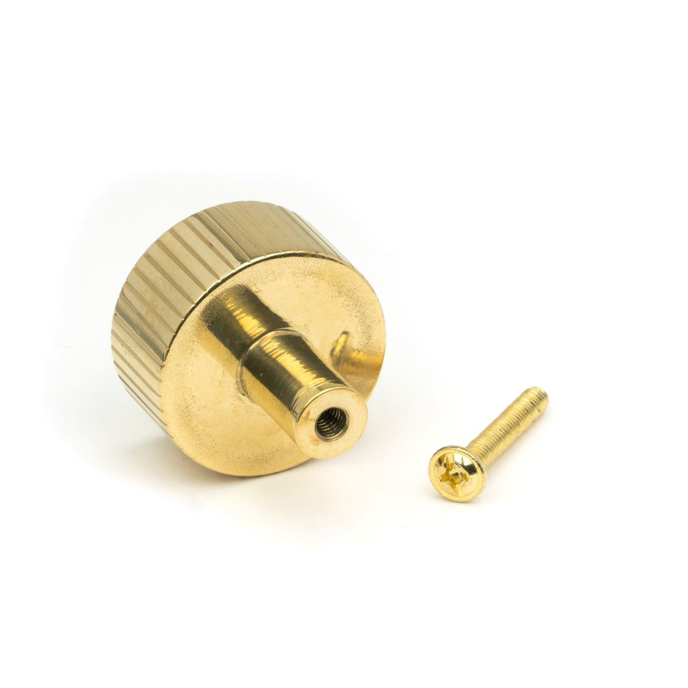 From The Anvil - Polished Brass Judd Cabinet Knob - 32mm (No Rose) | Sku. 50365 | Trade Door Handles.