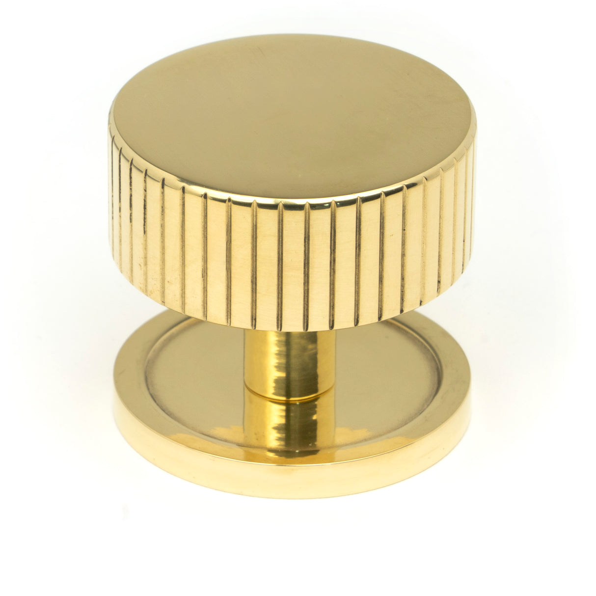 From The Anvil - Polished Brass Judd Cabinet Knob - 38mm (Plain) | Sku. 50367 | Trade Door Handles.