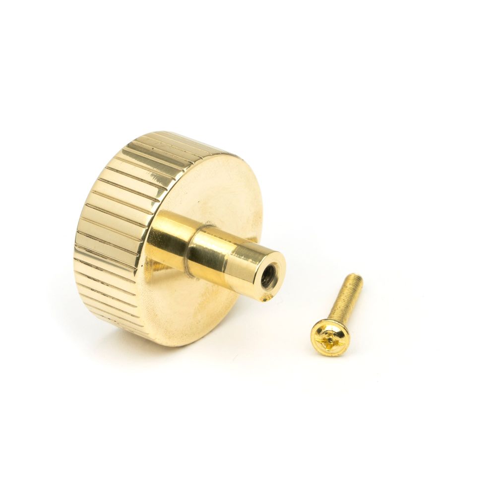 From The Anvil - Polished Brass Judd Cabinet Knob - 38mm (No Rose) | Sku. 50368 | Trade Door Handles.