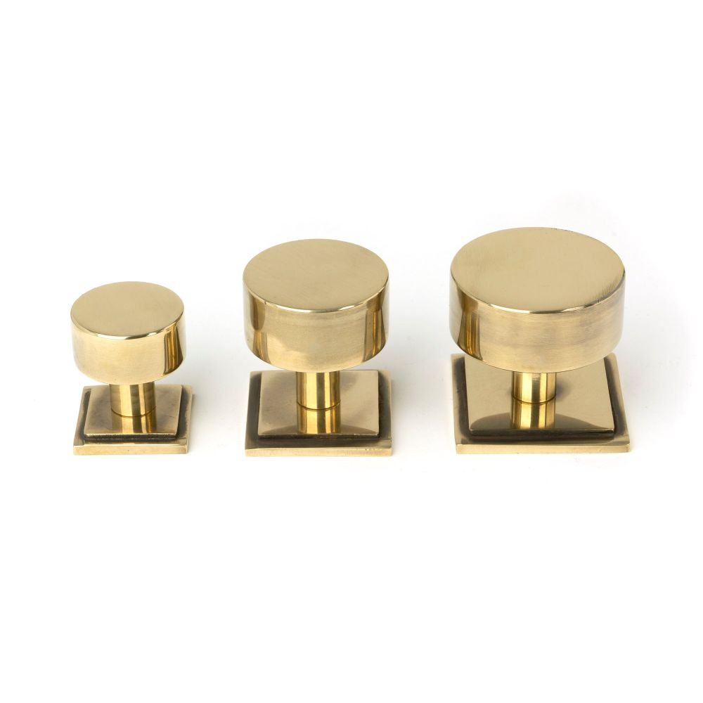 From The Anvil - Aged Brass Kelso Cabinet Knob - 38mm (Square) | Sku. 50375 | Trade Door Handles.