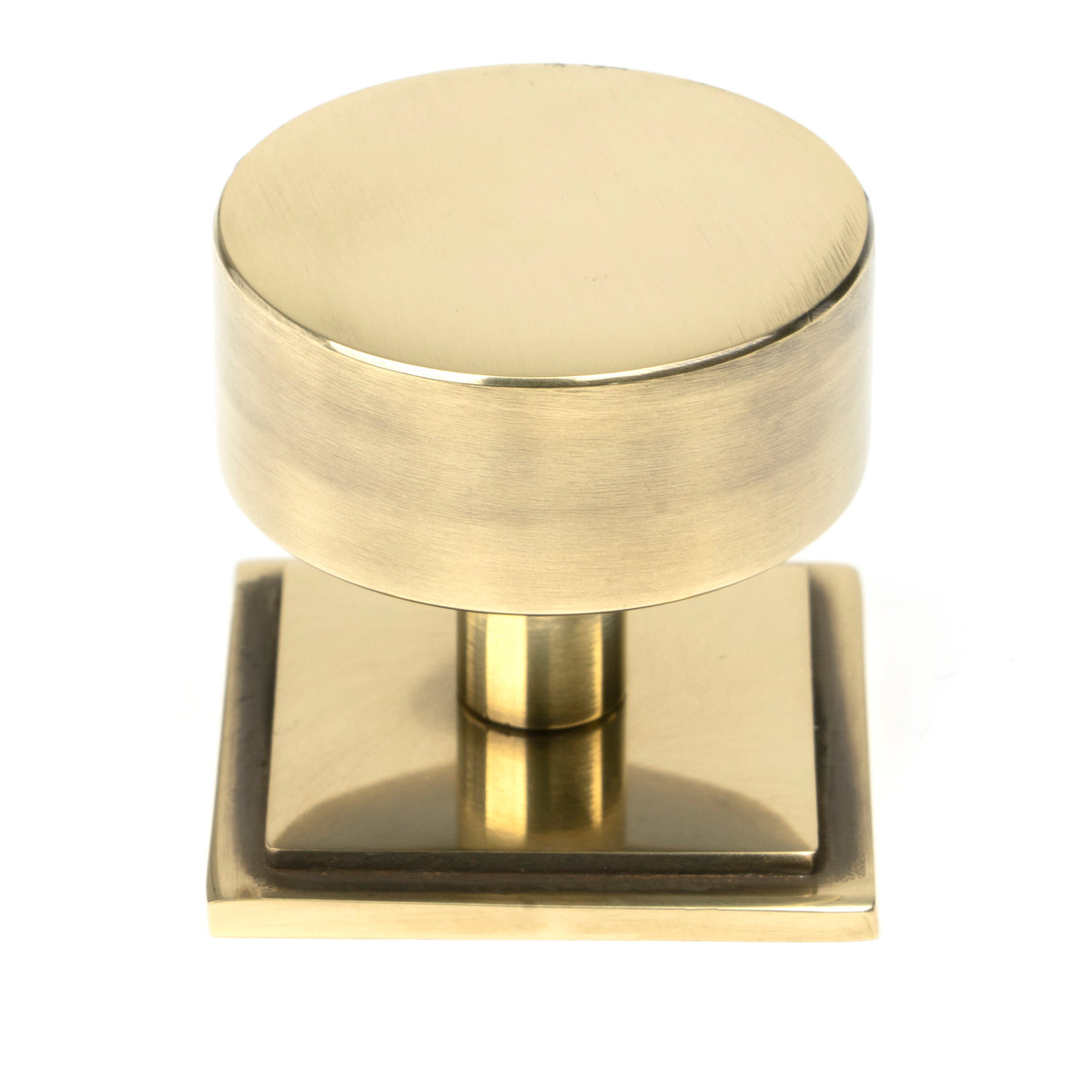From The Anvil - Aged Brass Kelso Cabinet Knob - 38mm (Square) | Sku. 50375 | Trade Door Handles.