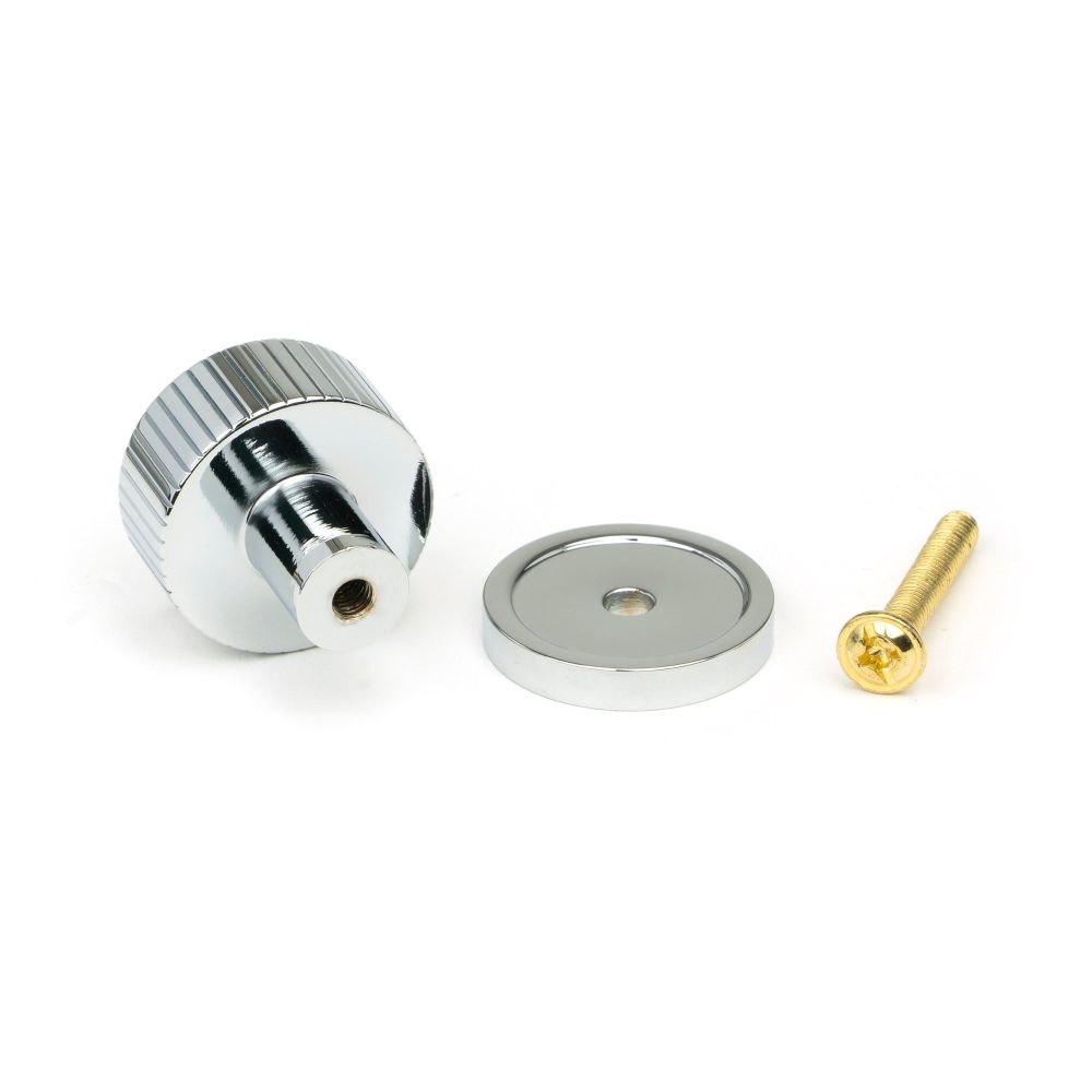 From The Anvil - Polished Chrome Judd Cabinet Knob - 25mm (Plain) | Sku. 50376 | Trade Door Handles.