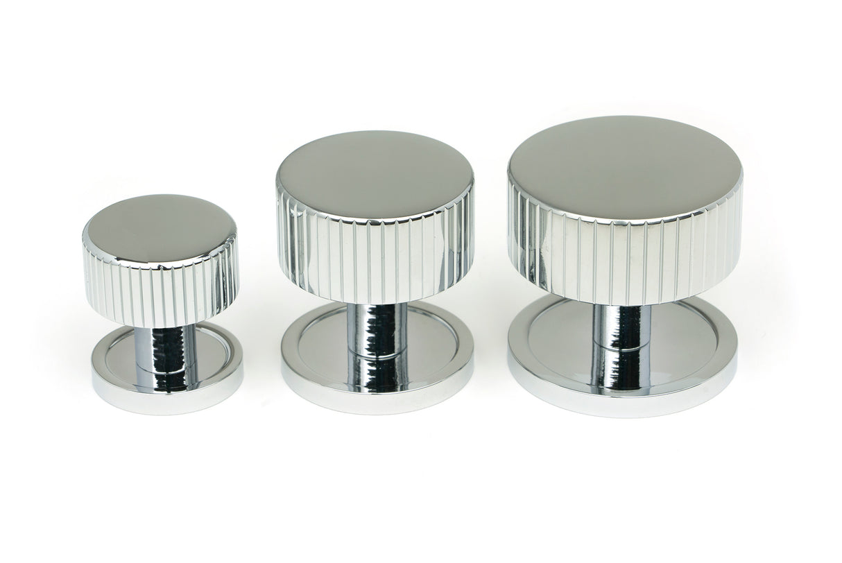 From The Anvil - Polished Chrome Judd Cabinet Knob - 25mm (Plain) | Sku. 50376 | Trade Door Handles.