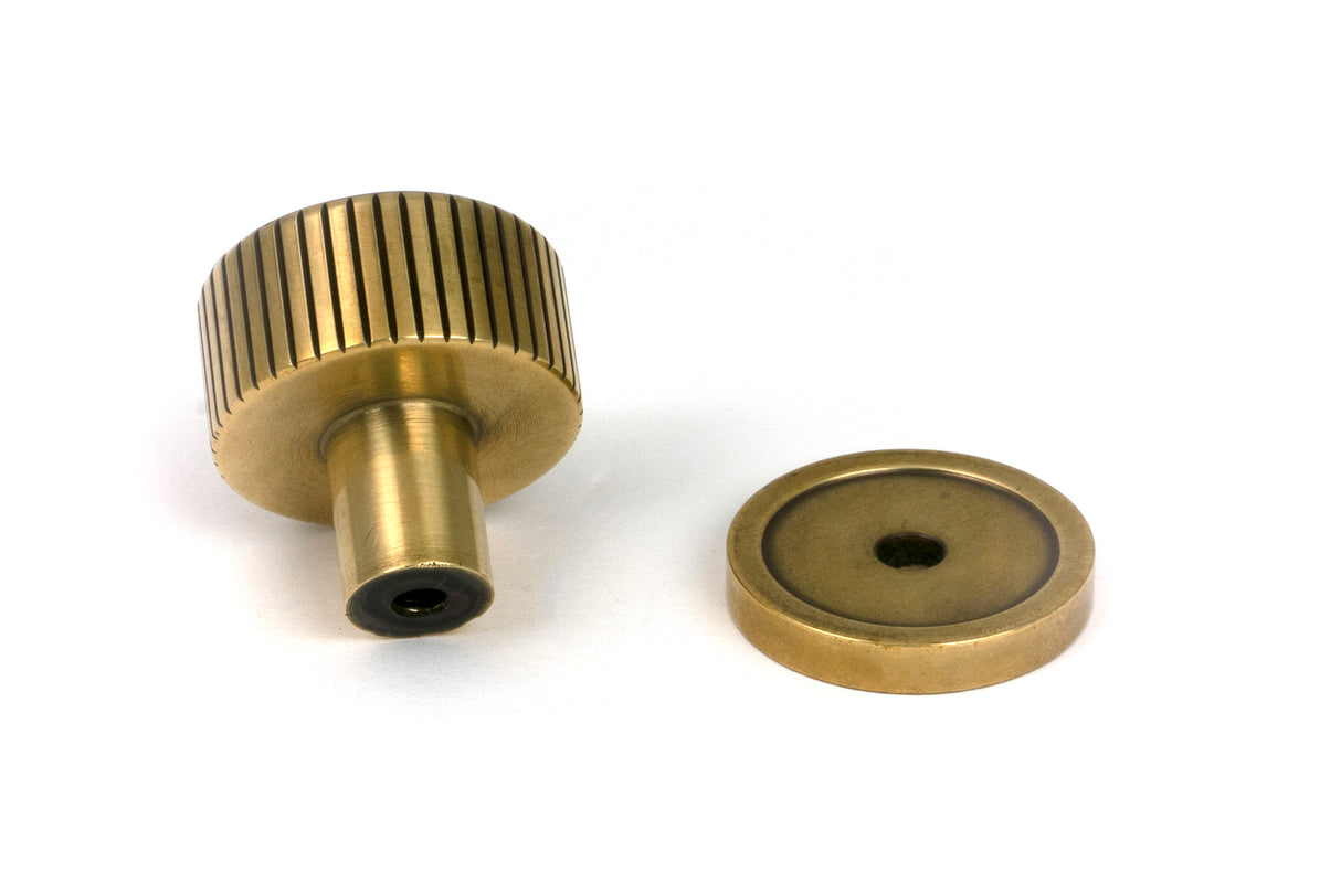 From The Anvil - Aged Brass Judd Cabinet Knob - 25mm (Plain) | Sku. 50377 | Trade Door Handles.