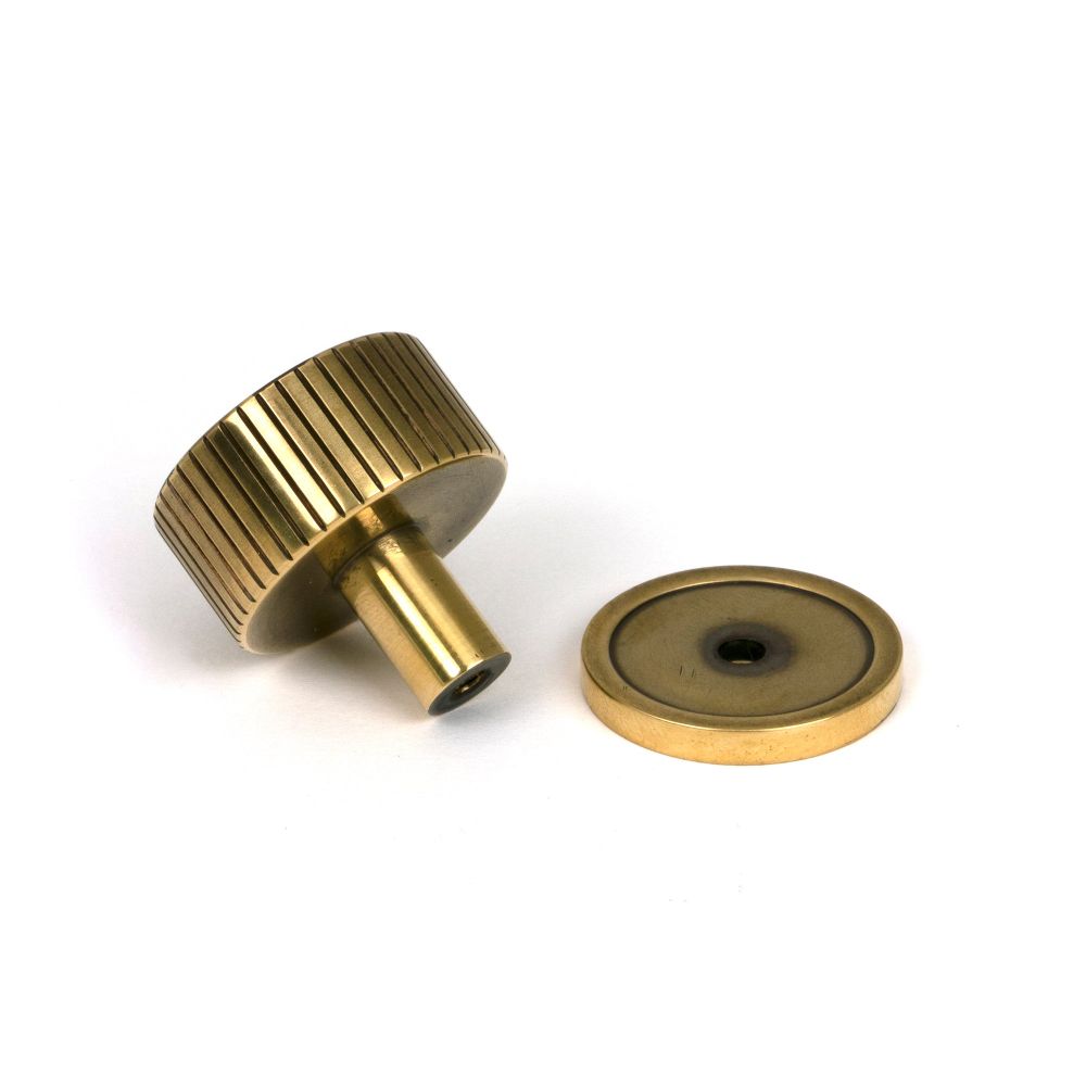 From The Anvil - Aged Brass Judd Cabinet Knob - 32mm (Plain) | Sku. 50380 | Trade Door Handles.