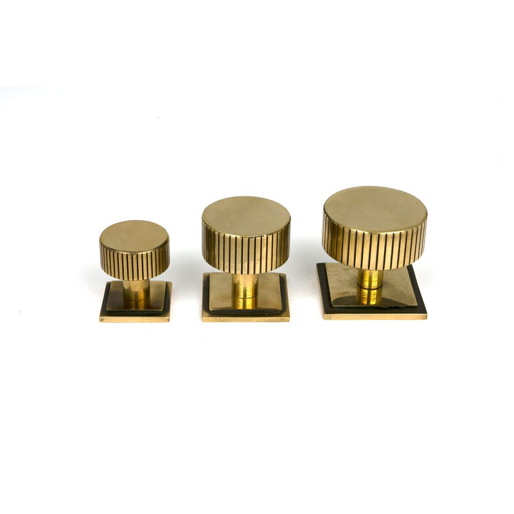 From The Anvil - Aged Brass Judd Cabinet Knob - 32mm (Square) | Sku. 50382 | Trade Door Handles.